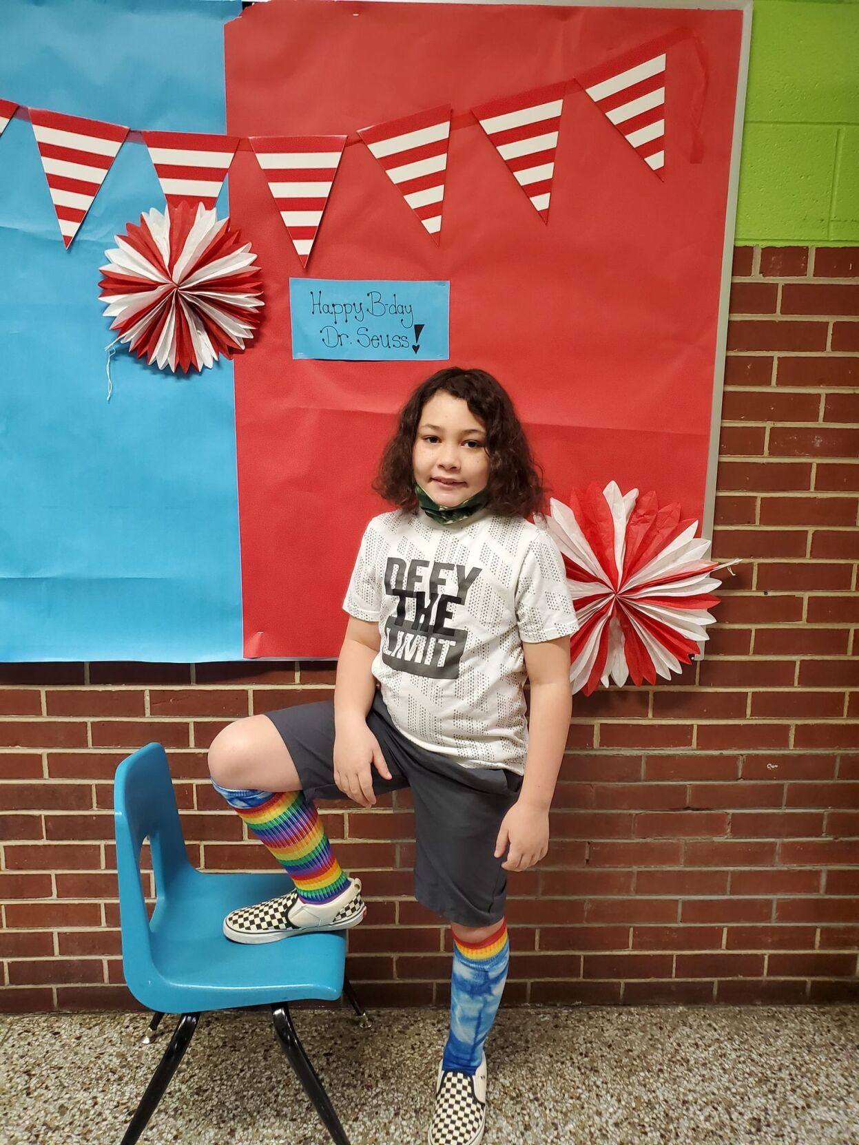 Crazy Socks Day at Indian Springs Elementary